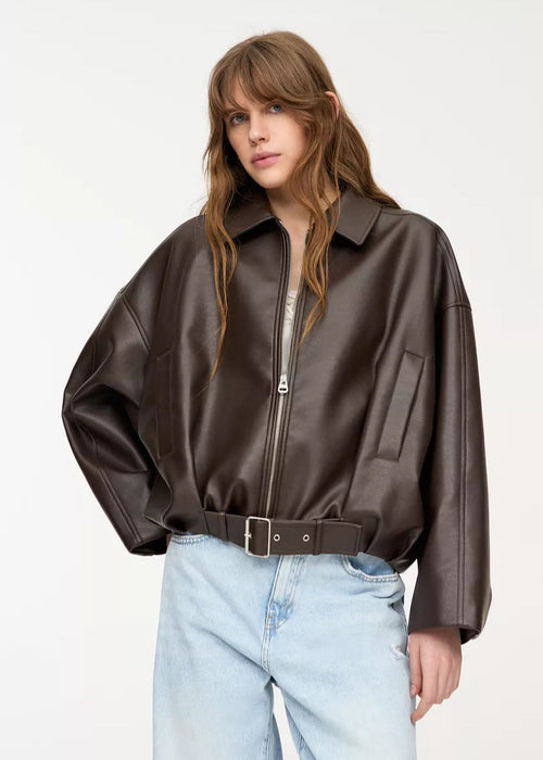 Luxe Élora Leather Jacket