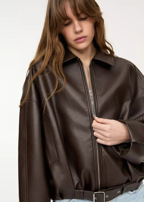 Luxe Élora Leather Jacket