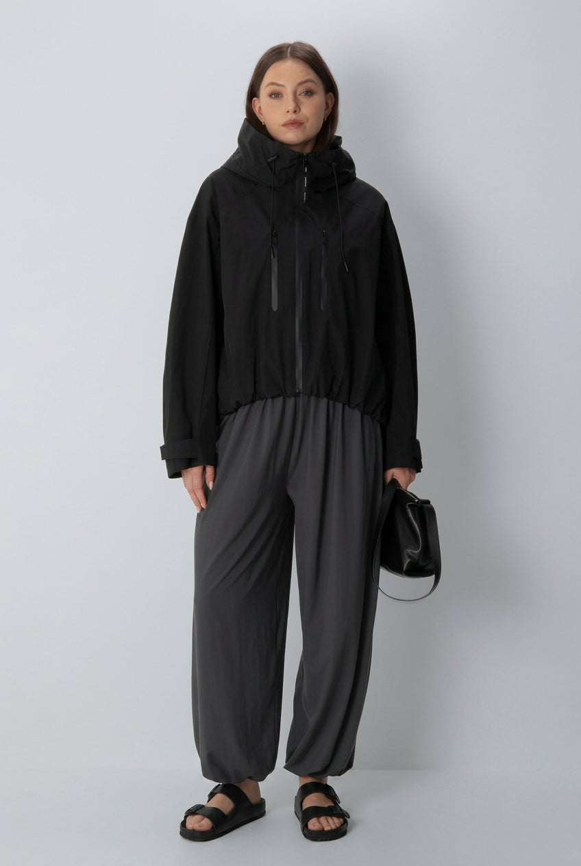 Veste de pluie courte oversize